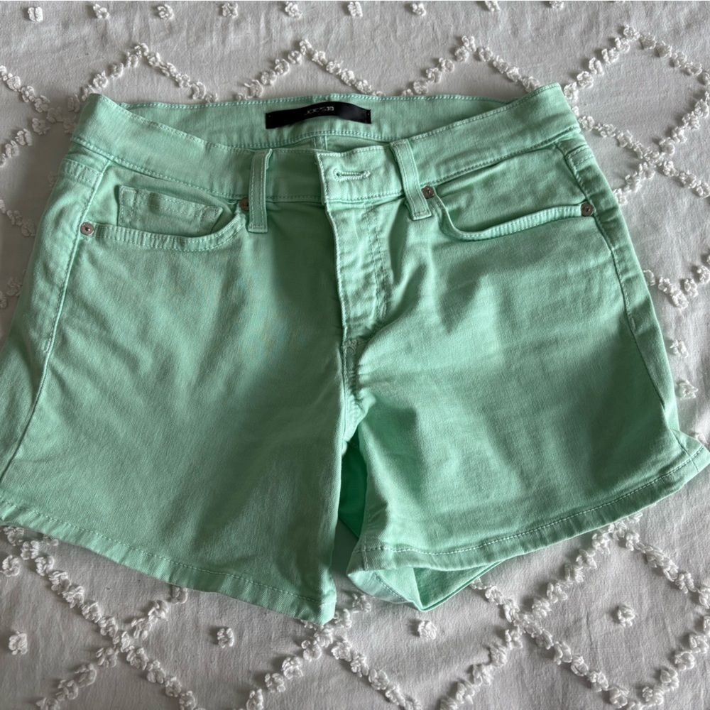 Joe's Jeans Green Jean Shorts Casual Style